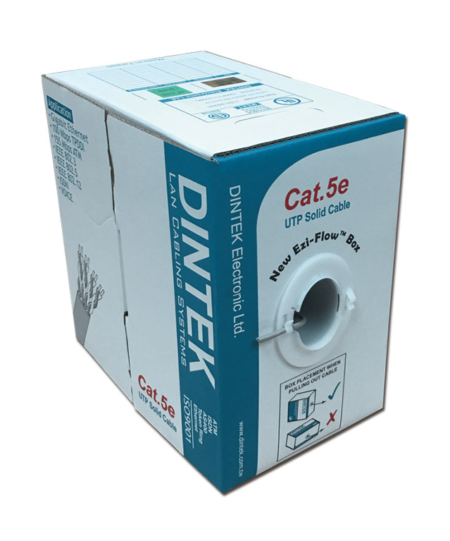 کابل شبکه مسی دینتک Cat5e کابل شبکه cat5