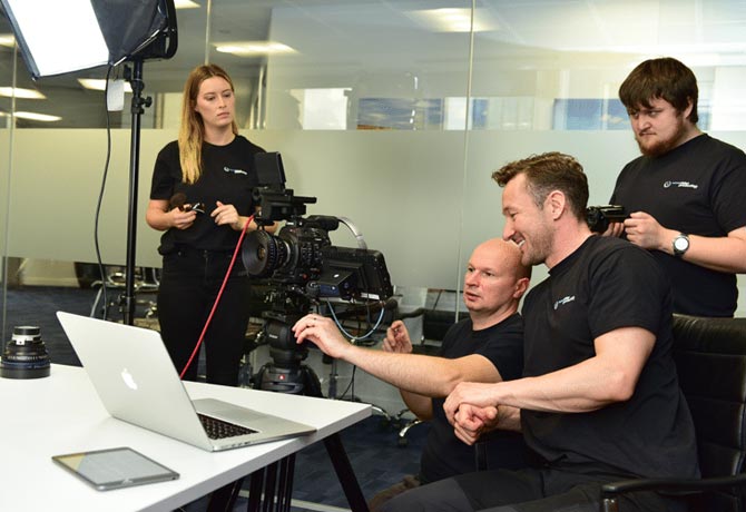 Three stages of video production