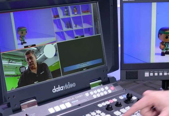 Select a portable video mixer